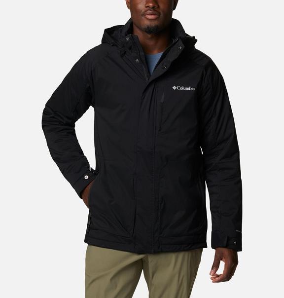Columbia Dawn Watch Insulated Jacket Black For Men's NZ51976 New Zealand